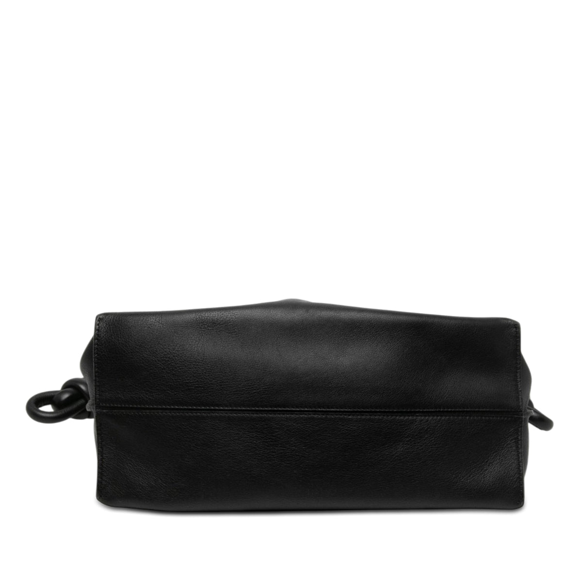 LOEWE Large Calfskin Flamenco Knot Clutch — Black