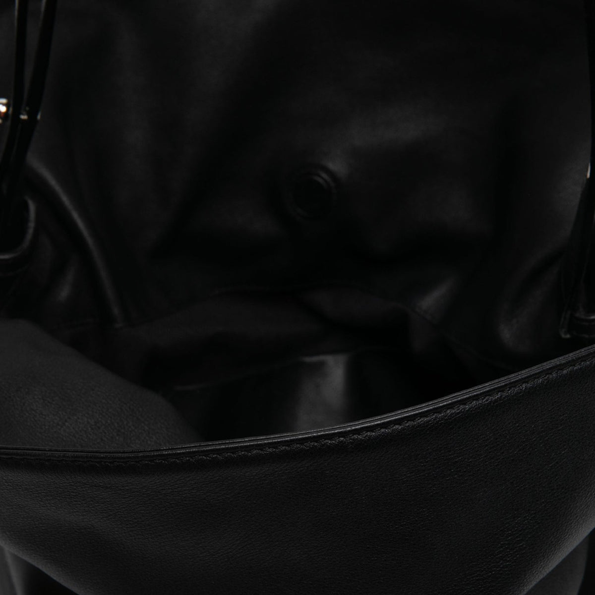LOEWE Large Calfskin Flamenco Knot Clutch — Black