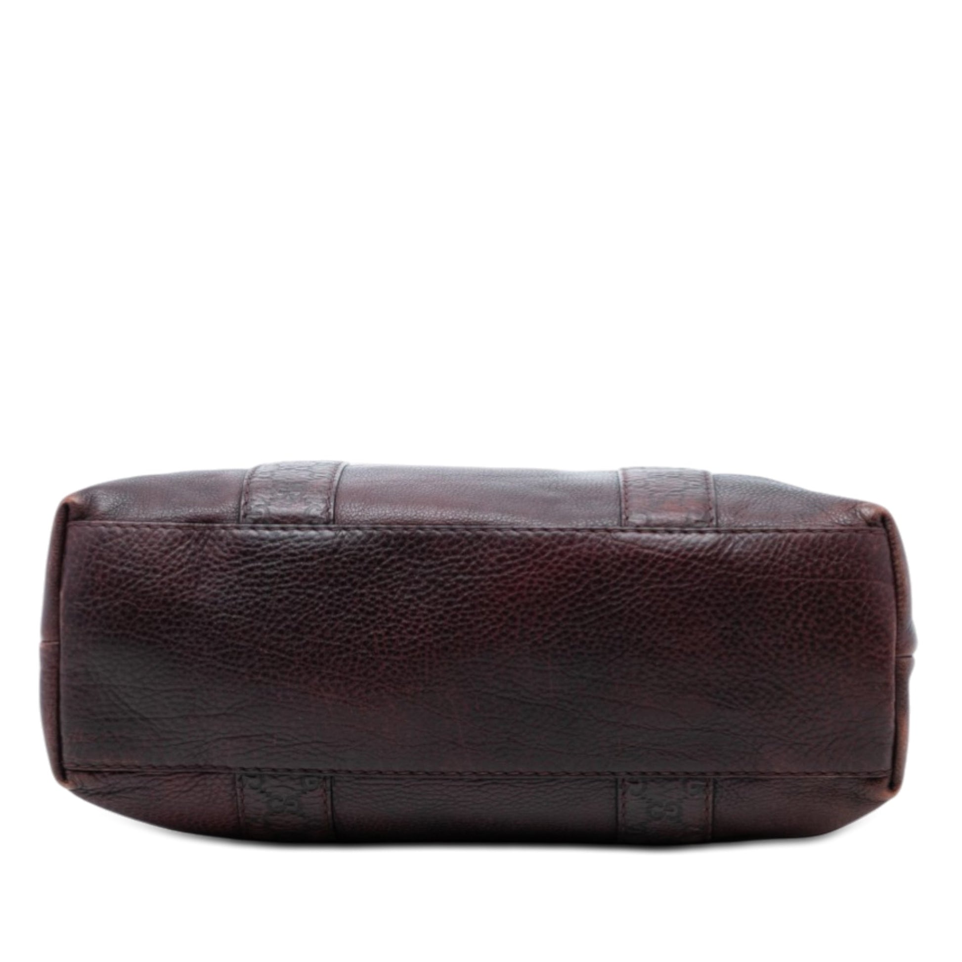 Guccissima Trimmed Leather Bamboo Libeccio Tote