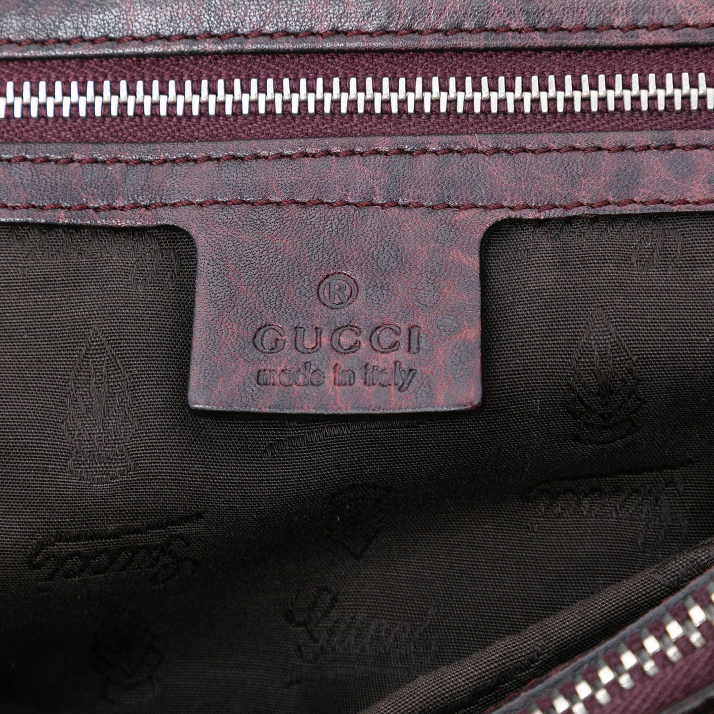 Guccissima Trimmed Leather Bamboo Libeccio Tote