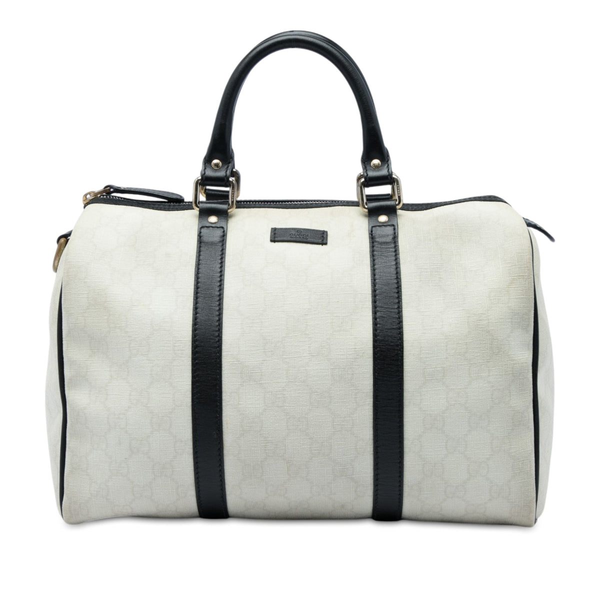 Gucci Medium GG Supreme Joy Boston Bag — White