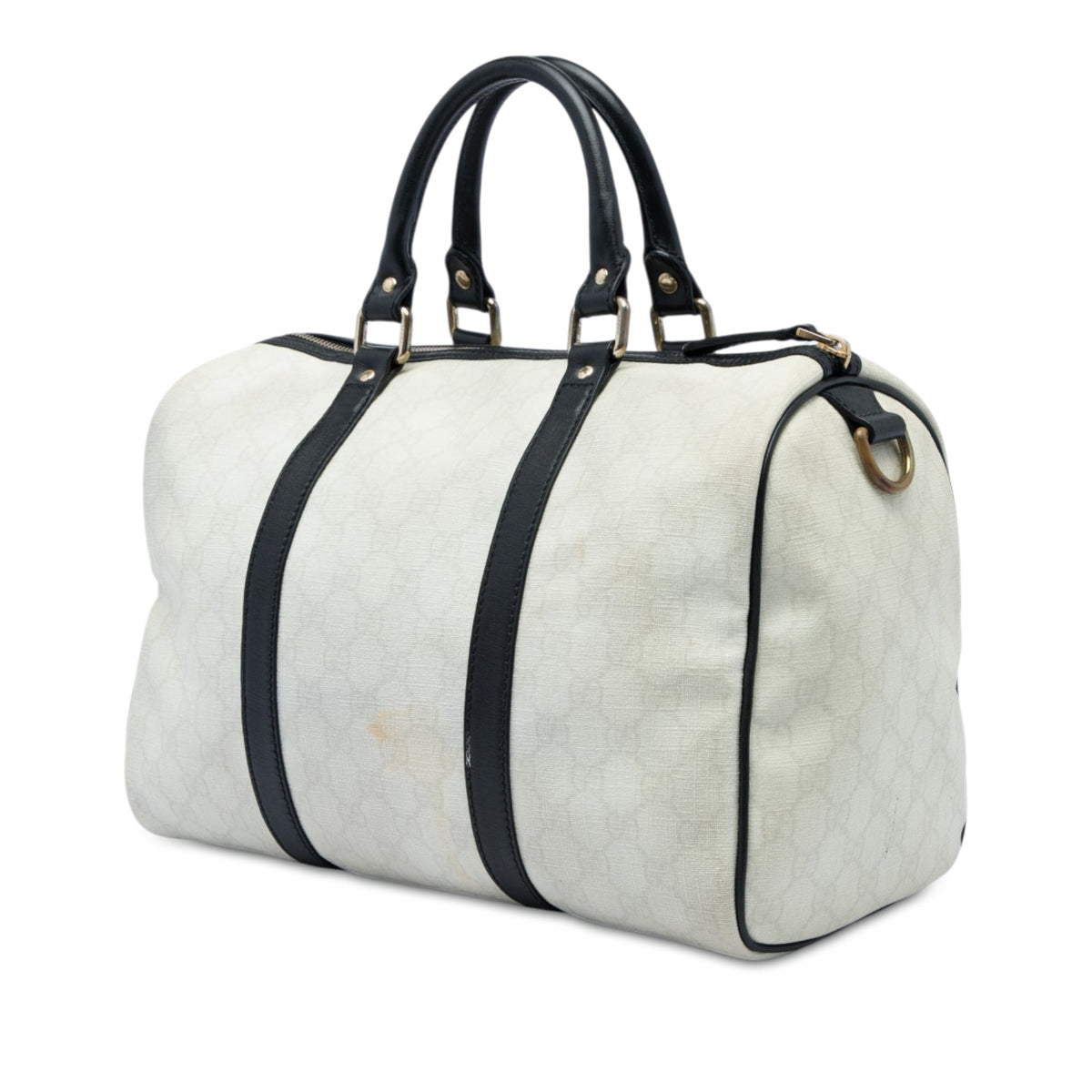 Gucci Medium GG Supreme Joy Boston Bag — White