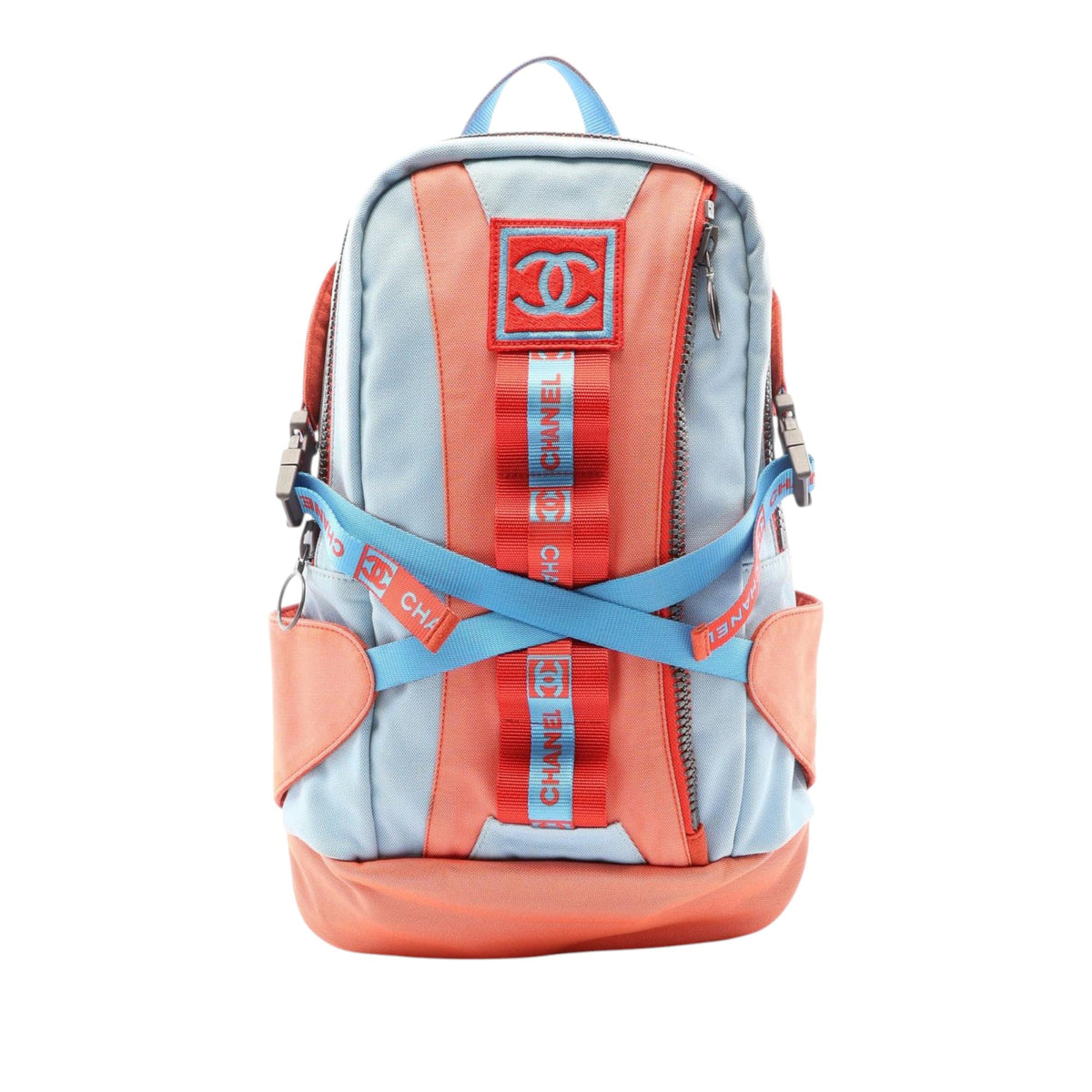 Chanel Nylon Sports Line High Summer Backpack — Orange