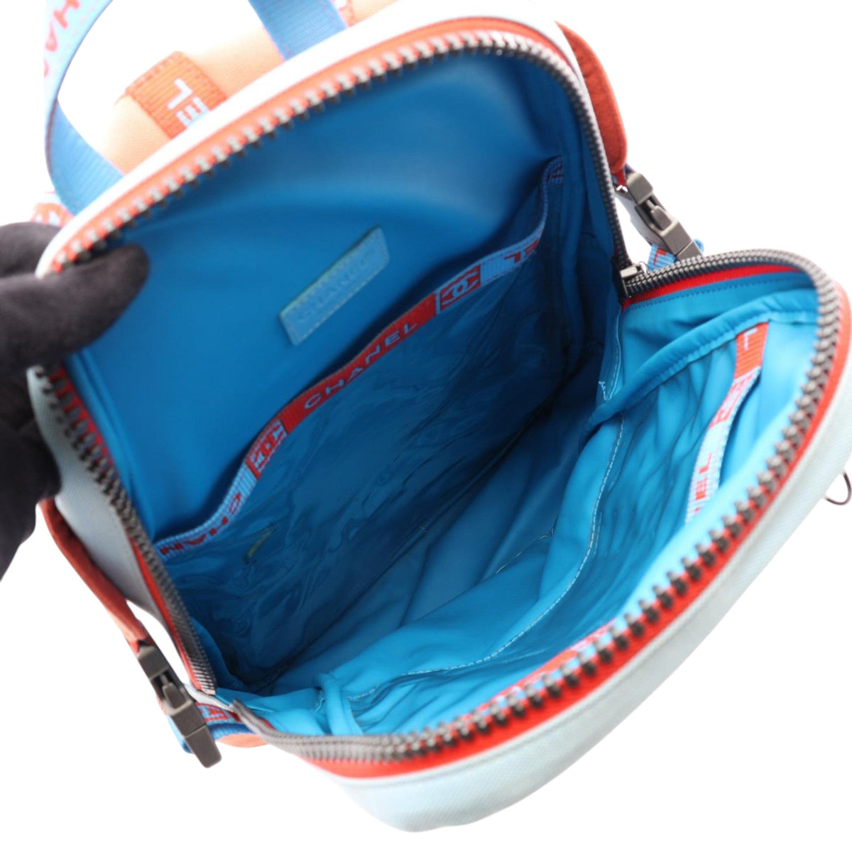 Chanel Nylon Sports Line High Summer Backpack — Orange