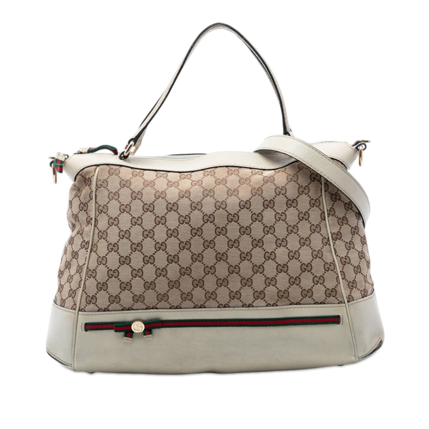 Gucci GG Canvas Web Mayfair Satchel