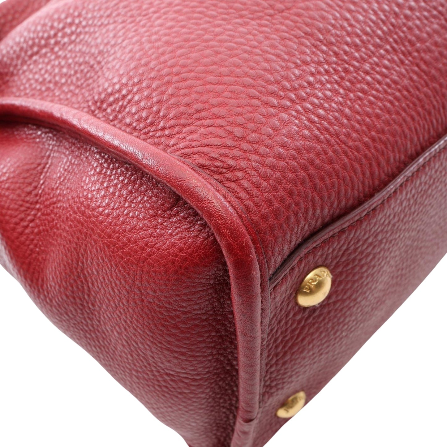 Prada Vitello Daino Zip Top Satchel