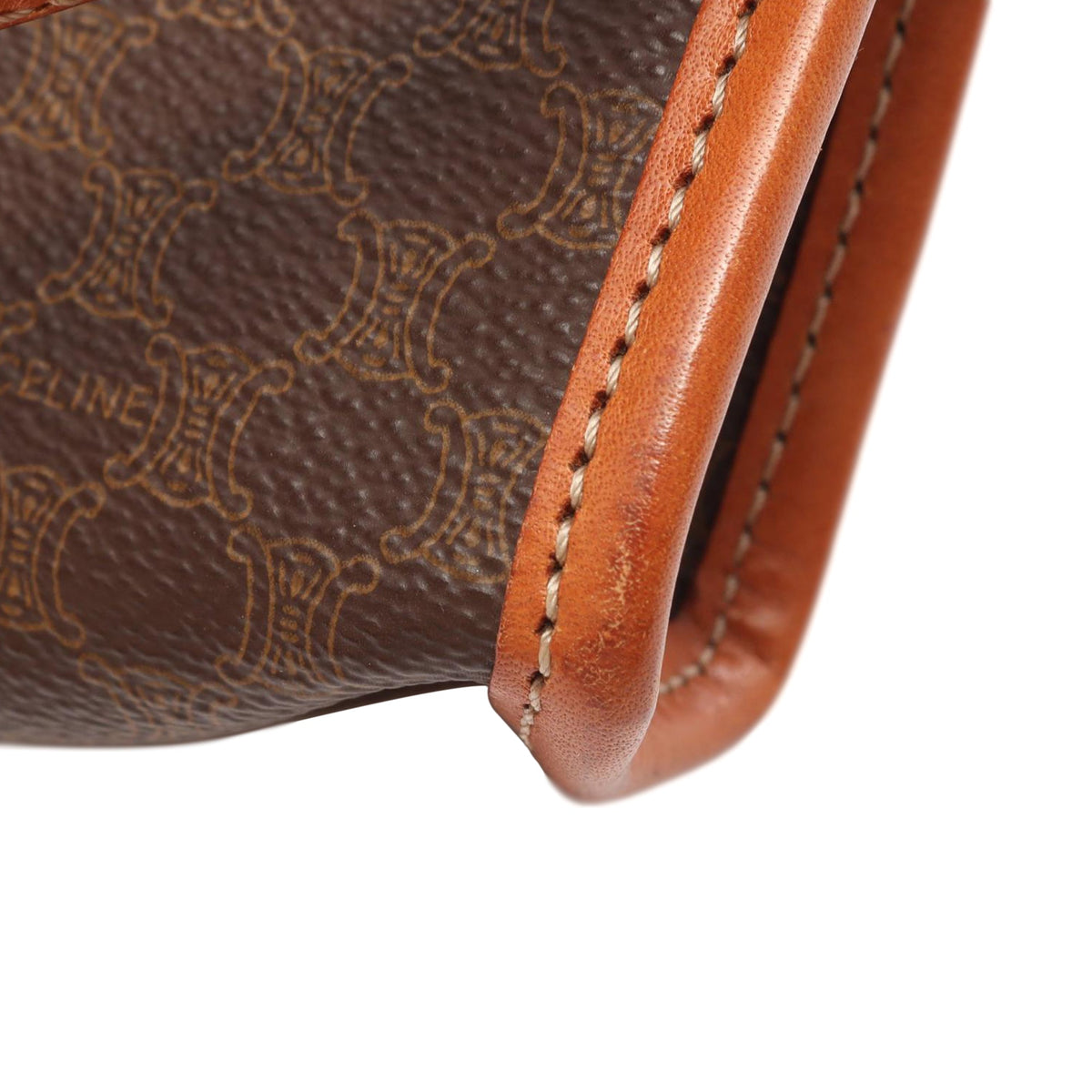 Celine Macadam Crossbody Bag — Brown