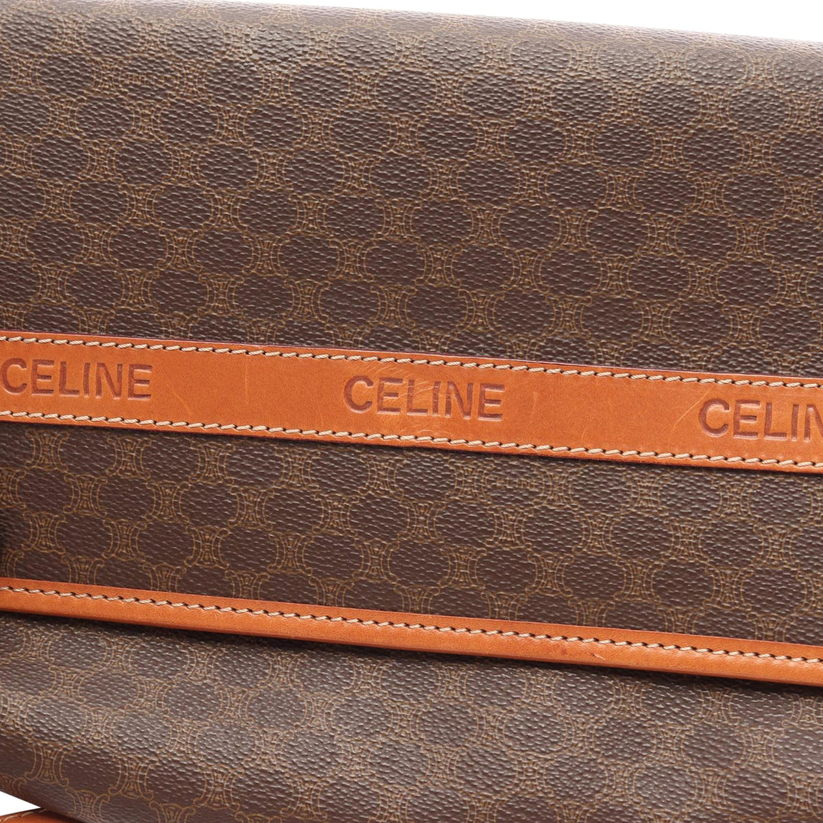 Celine Macadam Crossbody Bag — Brown