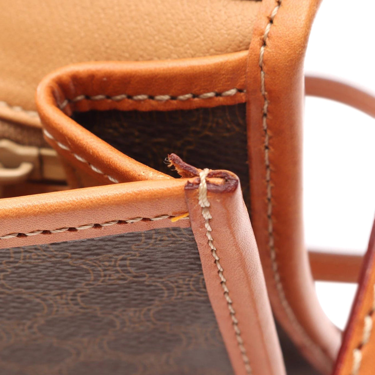 Celine Macadam Crossbody Bag — Brown