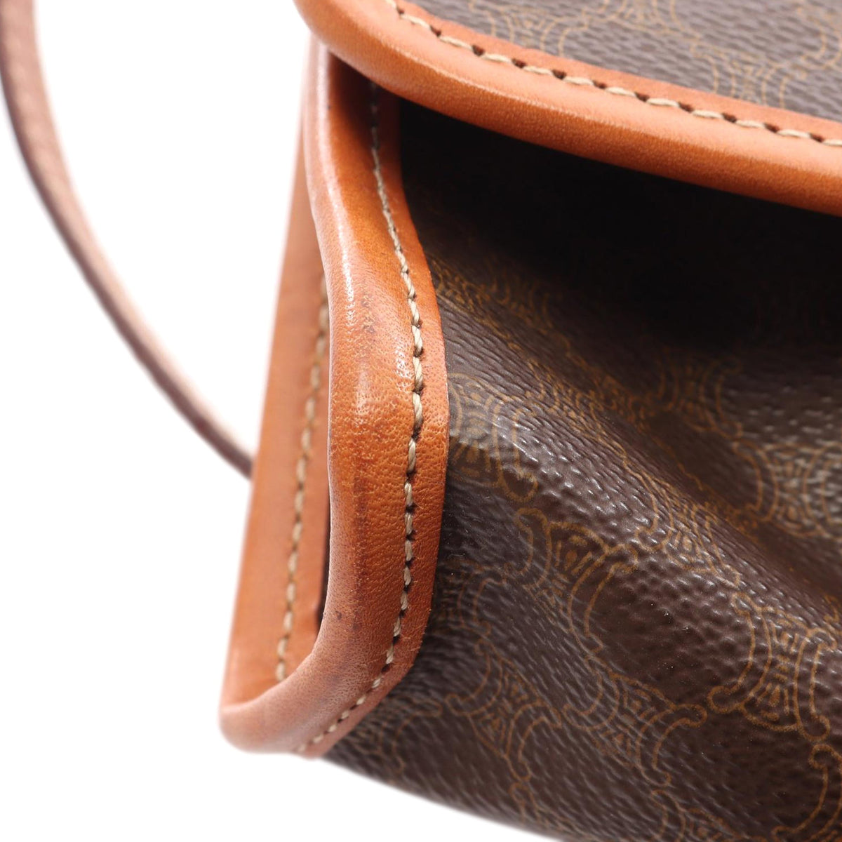 Celine Macadam Crossbody Bag — Brown