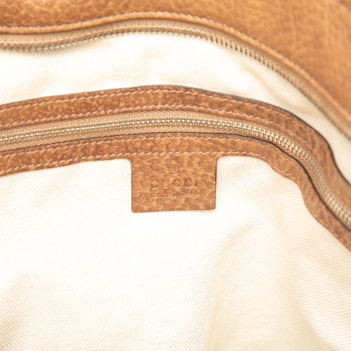 Gucci Medium Leather Miss GG Satchel — Brown