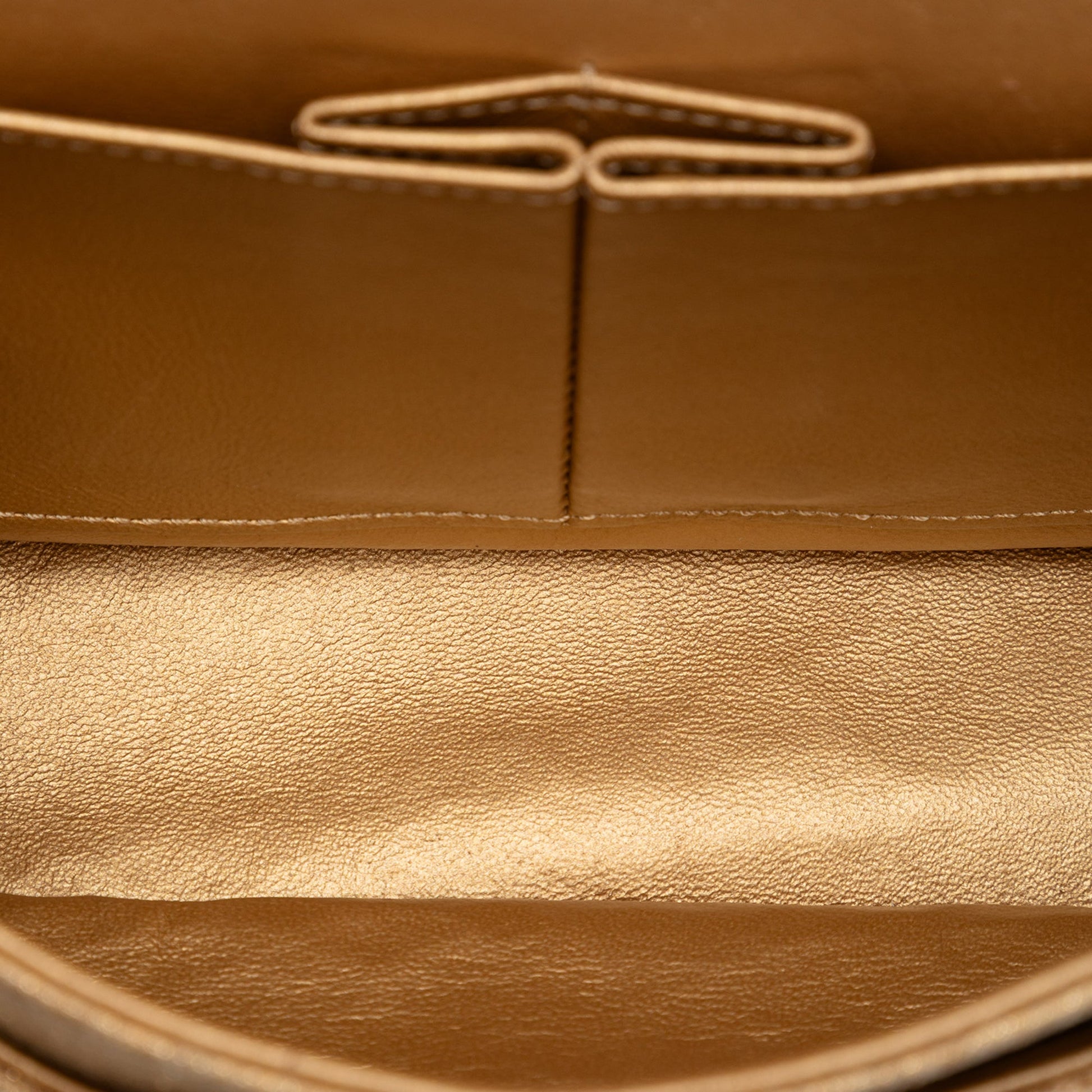 Medium Classic Embroidered Canvas Double Flap