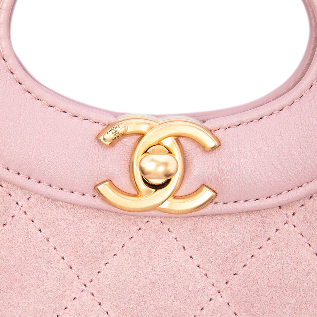 Chanel Mini Quilted Suede and Lambskin 31 Shopping Bag