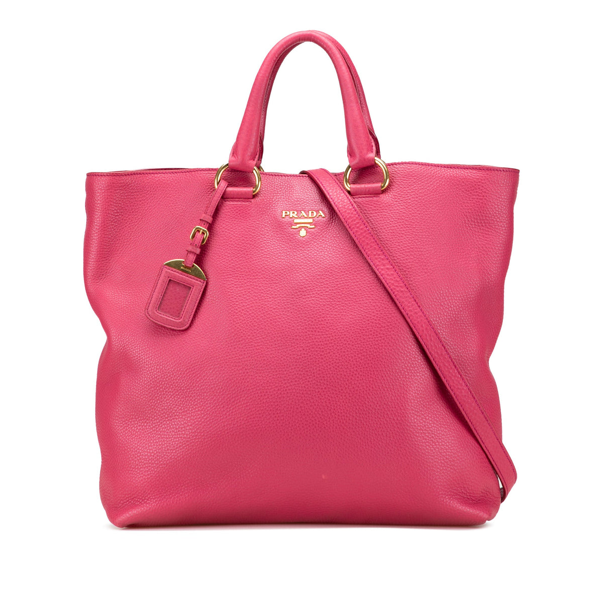 Prada Vitello Daino Open Convertible Tote