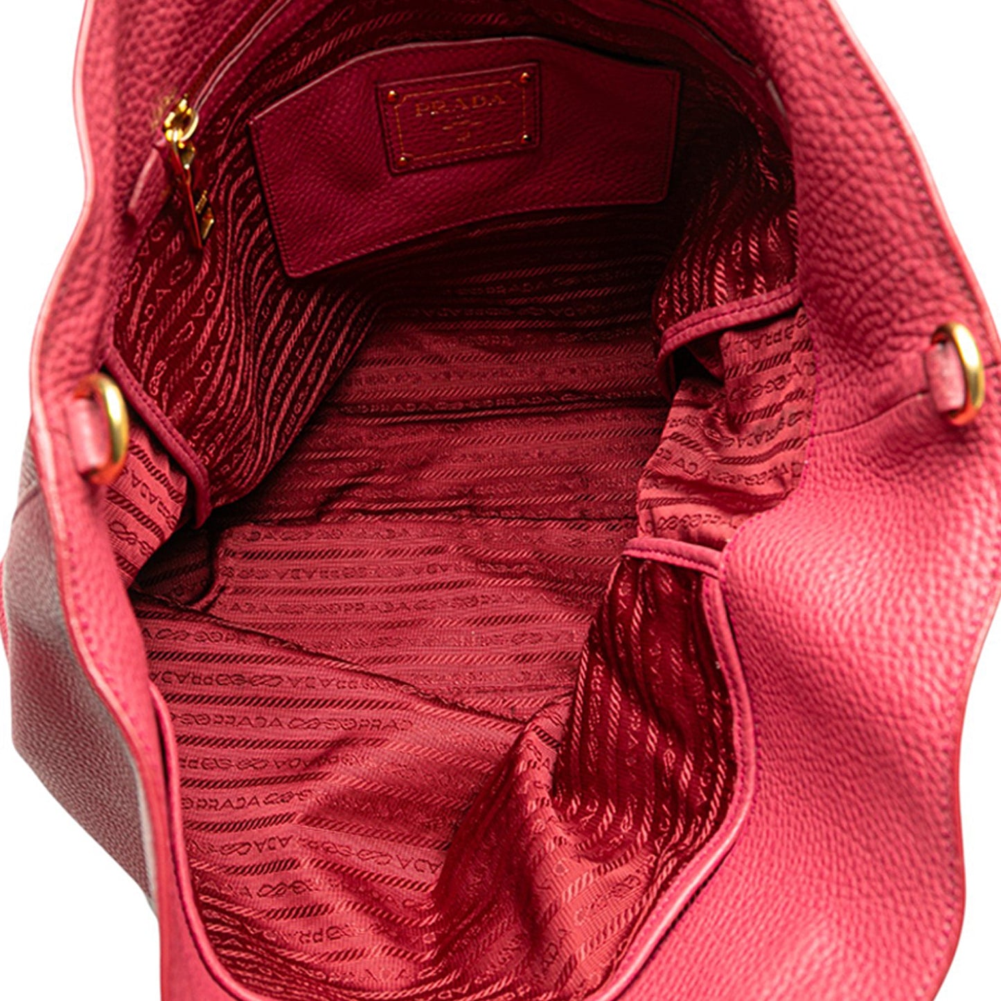 Prada Vitello Daino Open Convertible Tote