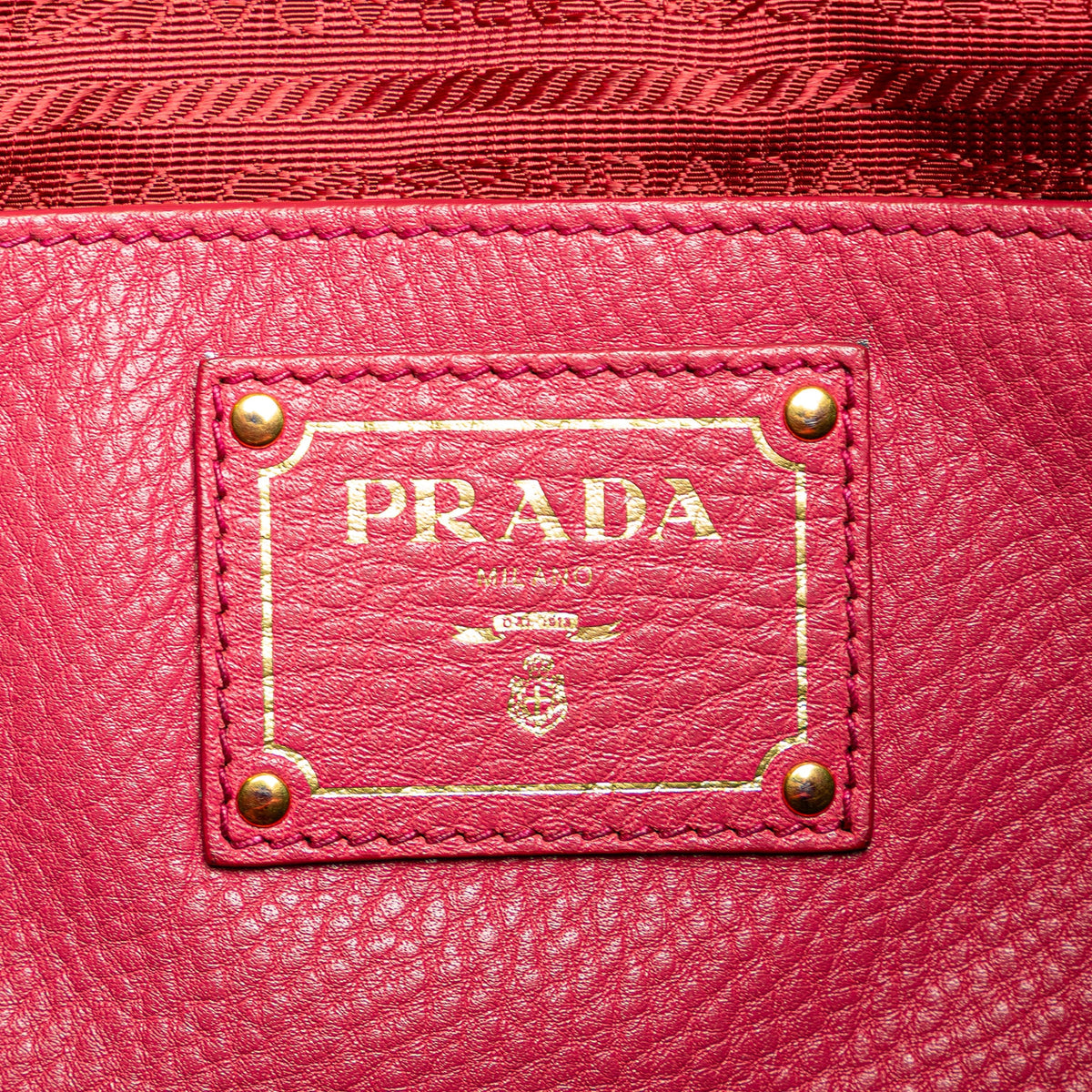 Prada Vitello Daino Open Convertible Tote