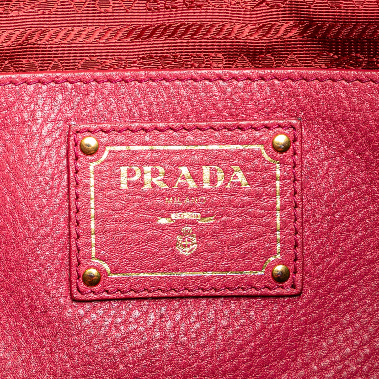 Prada Vitello Daino Open Convertible Tote