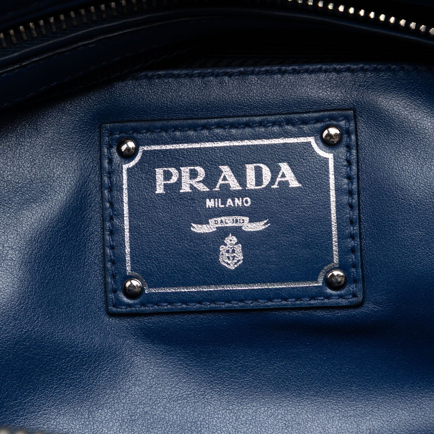 Prada Soft Calf Double Zip Convertible Tote