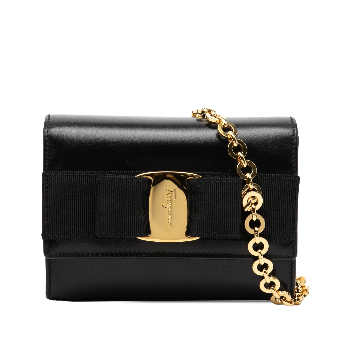 Mini Leather Vara Bow Chain Crossbody