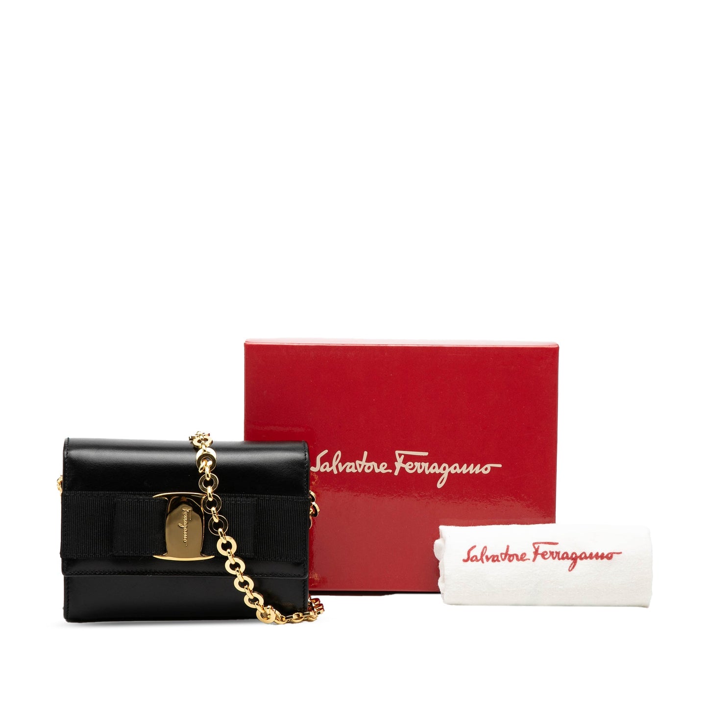 Mini Leather Vara Bow Chain Crossbody