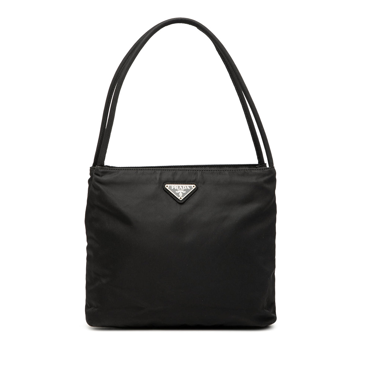 Prada Tessuto Shoulder Bag — Black