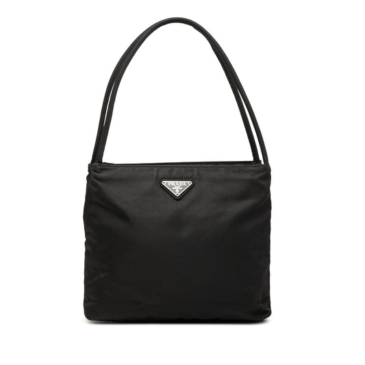Prada Tessuto Shoulder Bag — Black