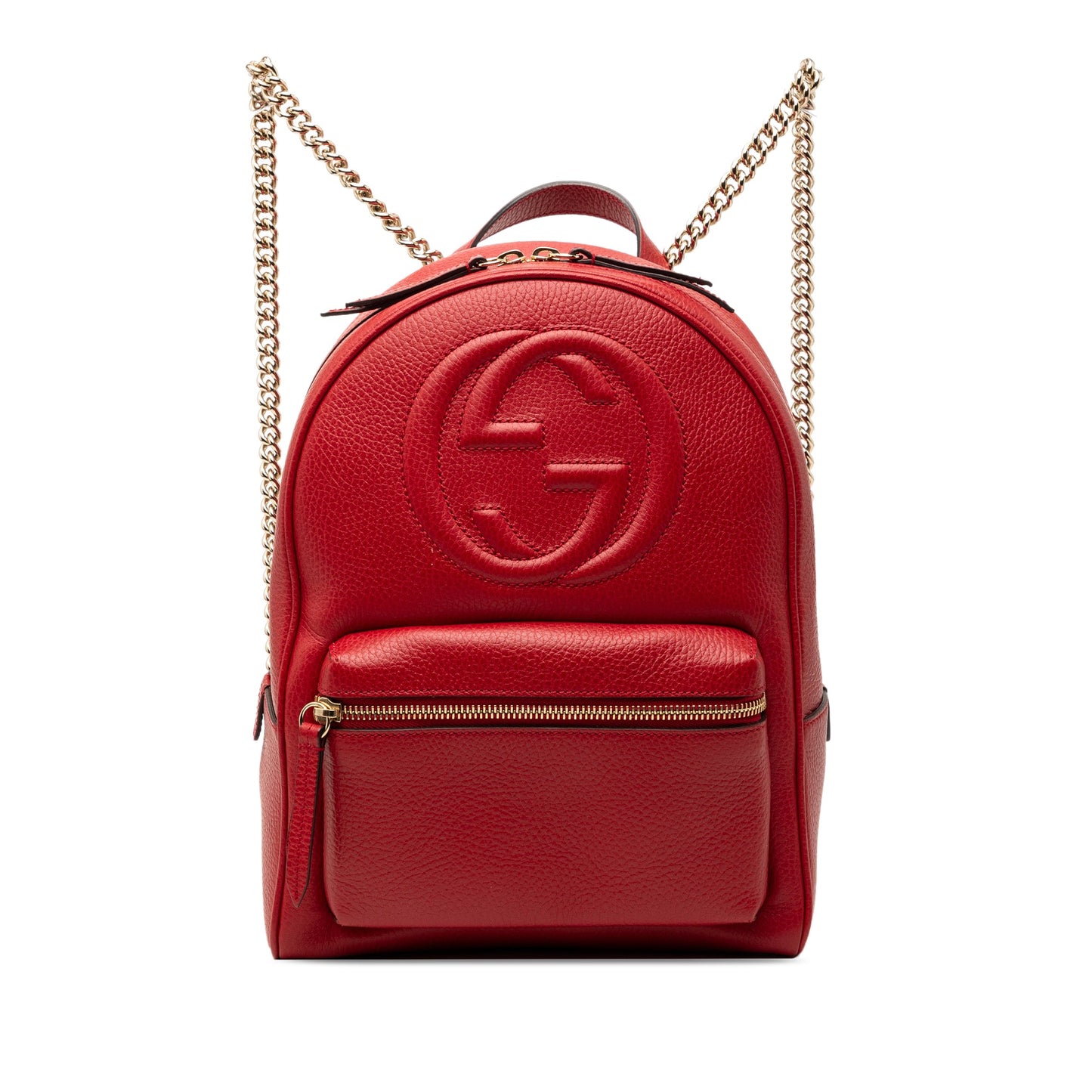 Pebbled Calfskin Soho Chain Backpack