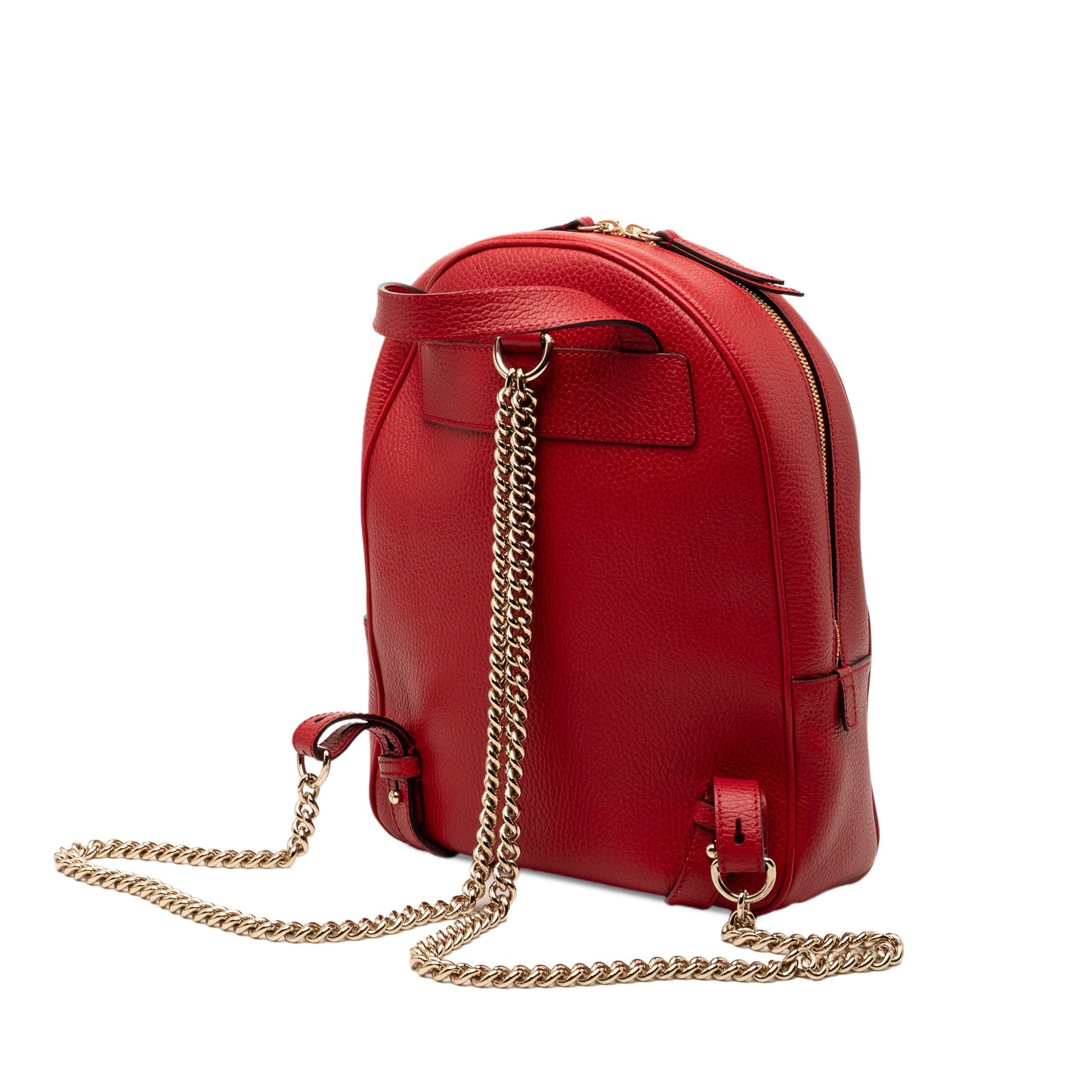 Pebbled Calfskin Soho Chain Backpack