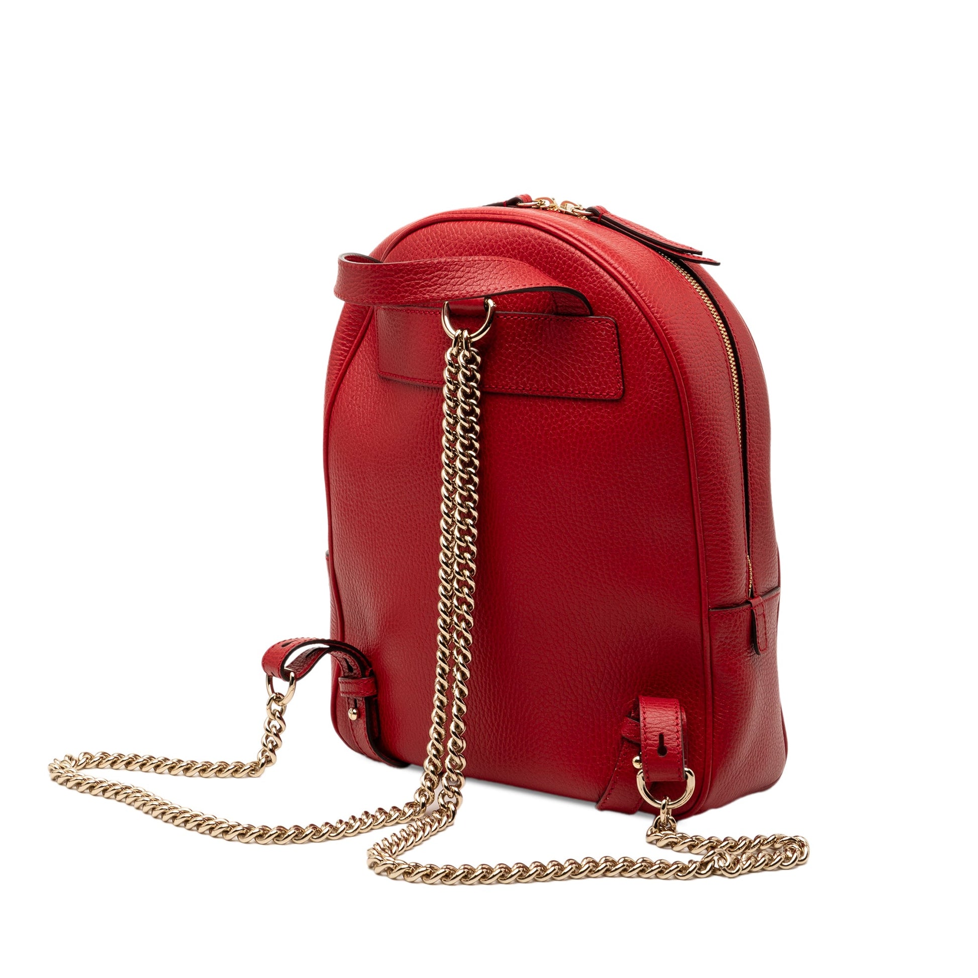 Pebbled Calfskin Soho Chain Backpack