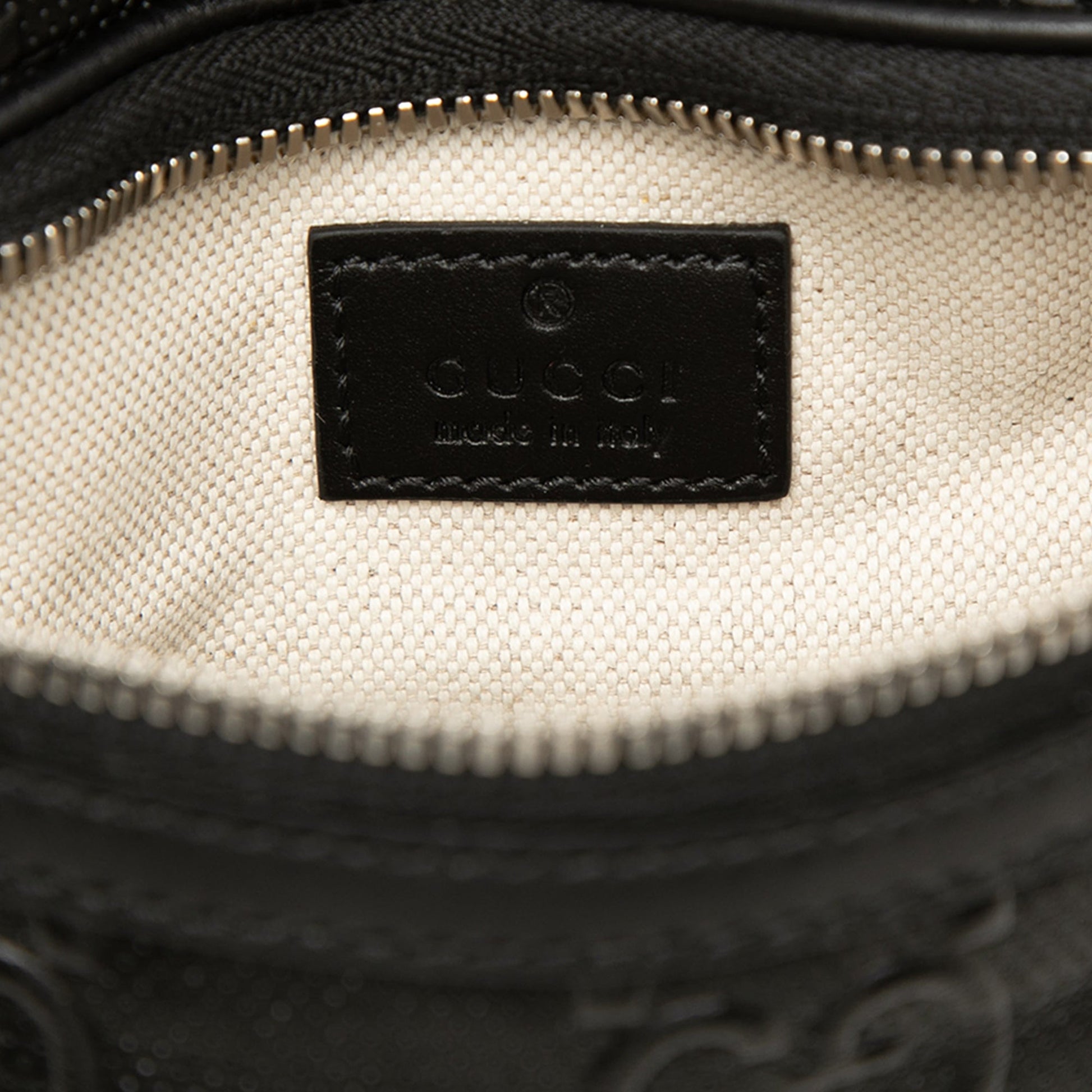 Gucci GG Embossed Perforated Leather Belt Bag
