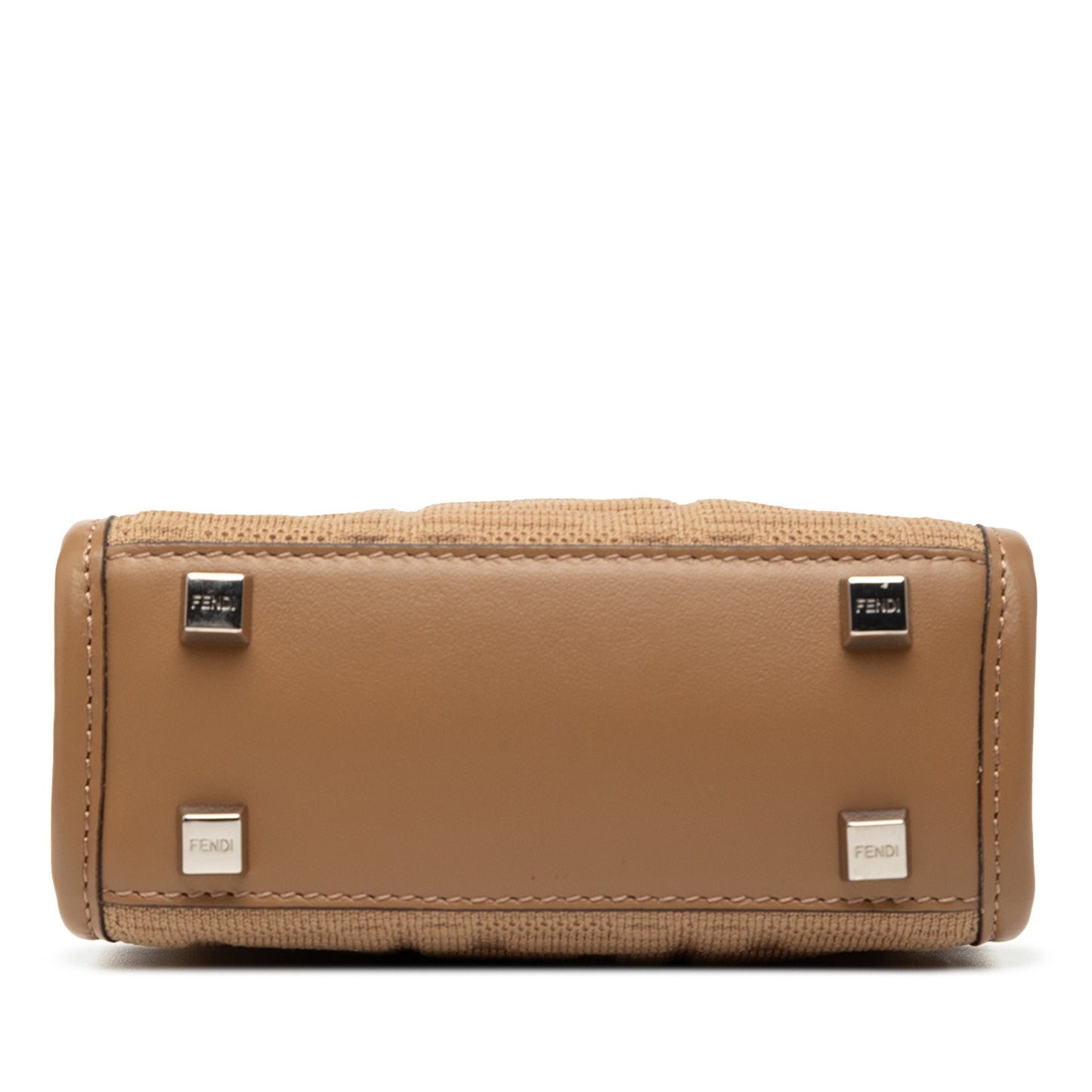 Fendi Mini Zucca Embossed Technical Fabric  Sunshine Shopper Tote