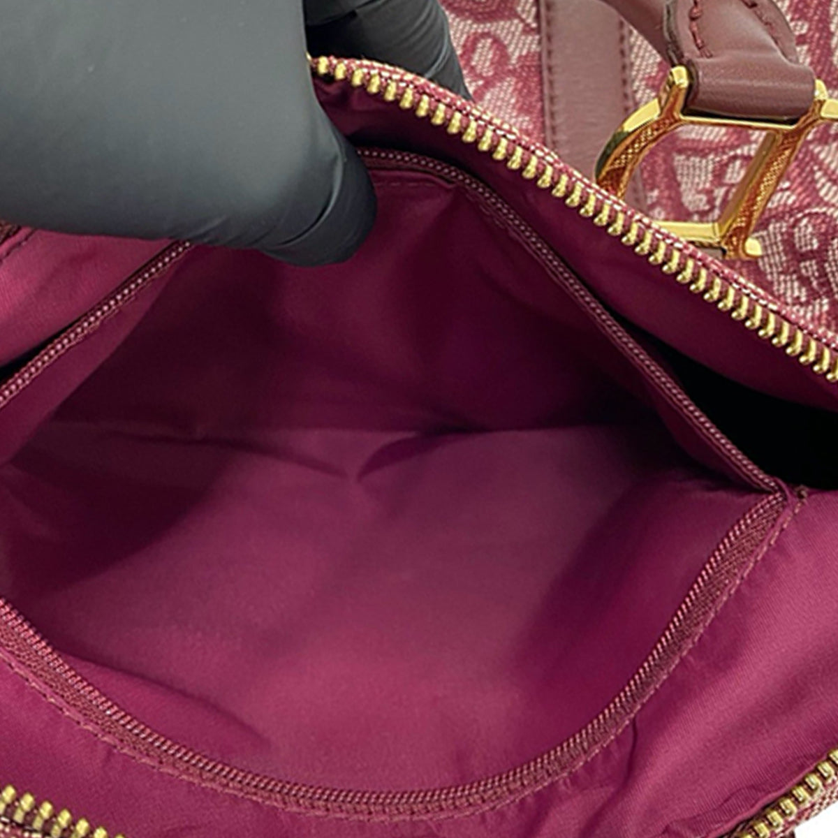 Dior Mini Diorissimo Trotter Canvas Boston Bag