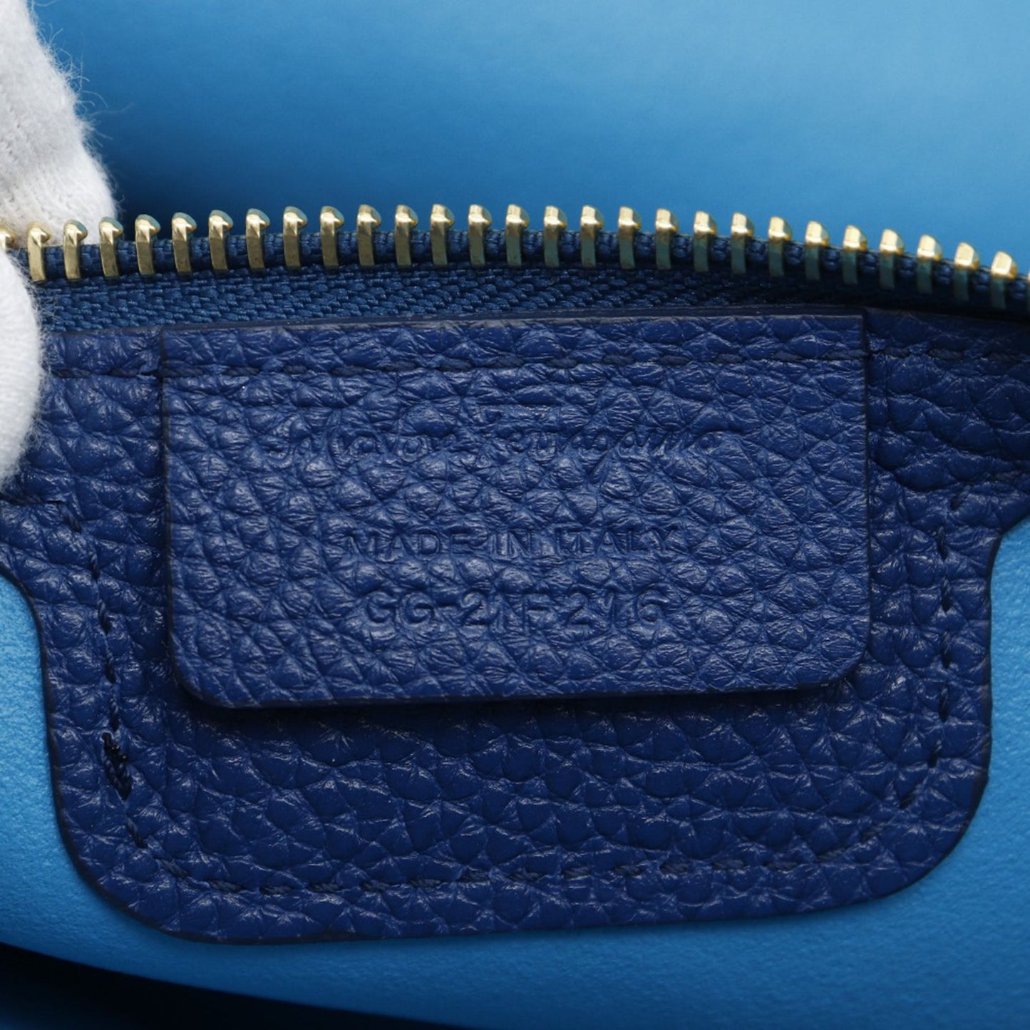 Ferragamo Medium Leather Pebbled Amy Tote