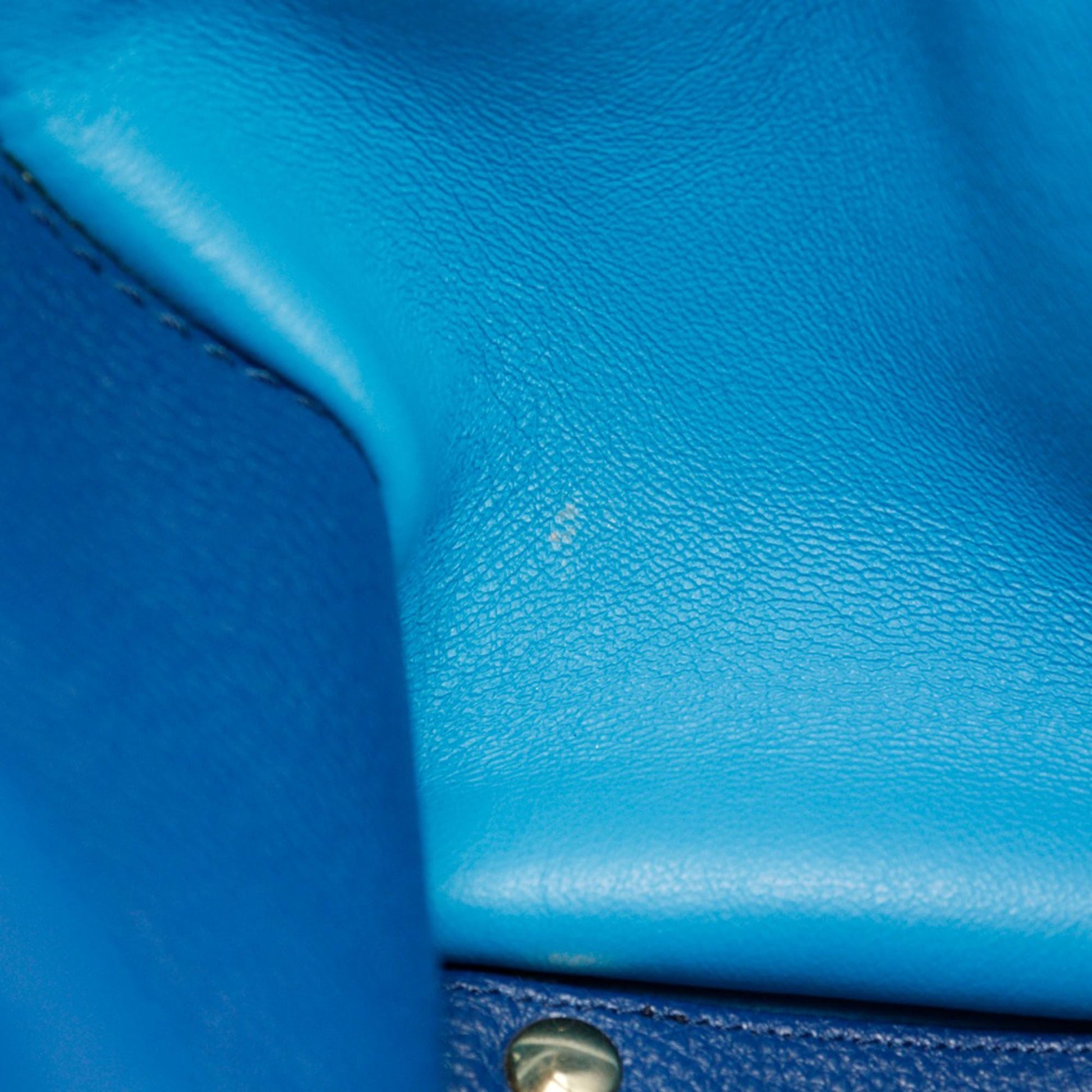 Ferragamo Medium Leather Pebbled Amy Tote