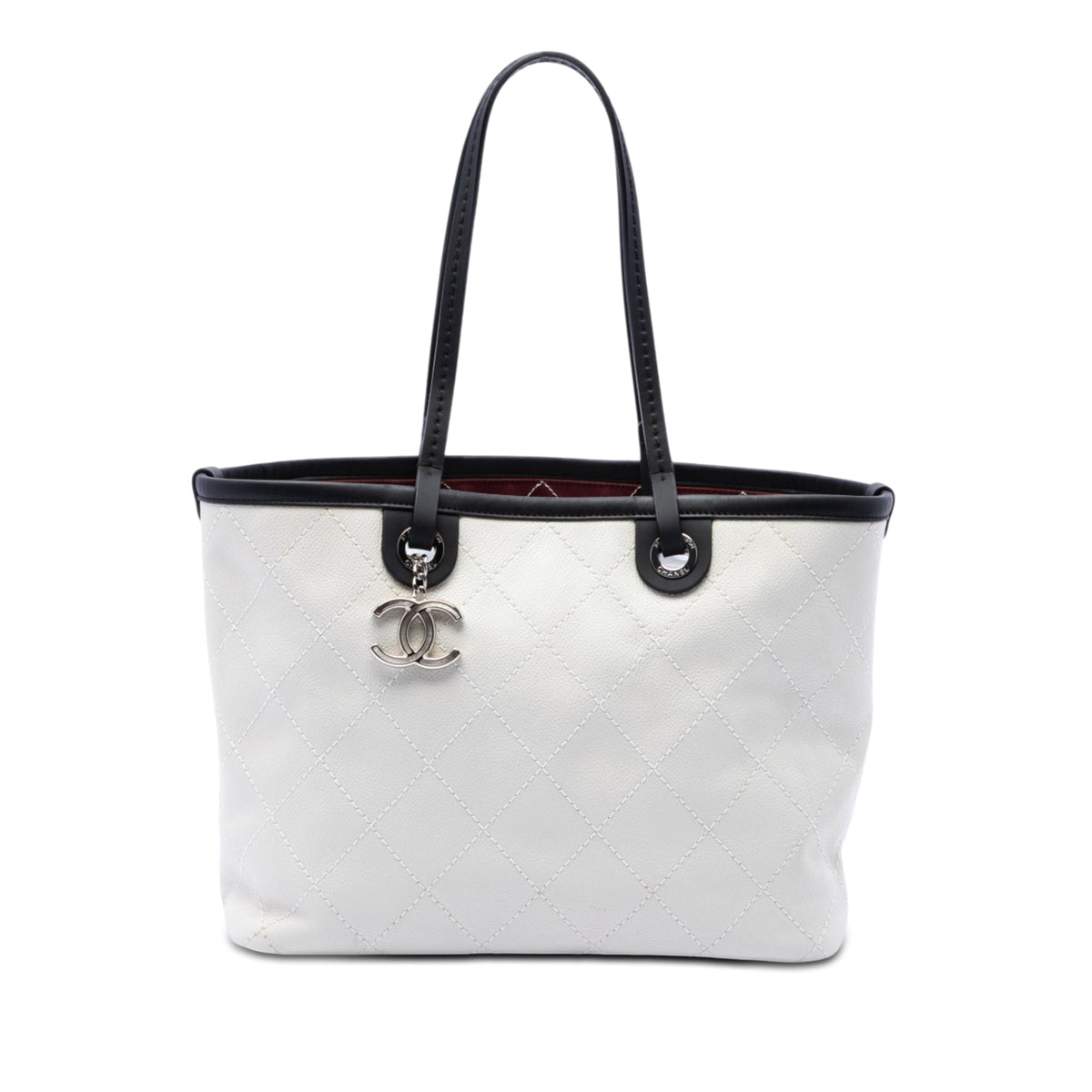 Chanel Quilted Caviar Shopping Fever Tote