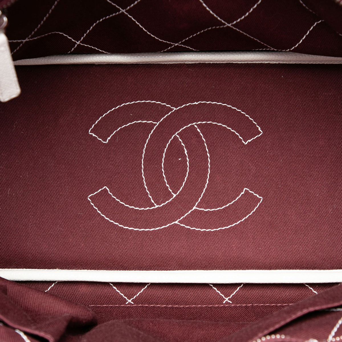Chanel Quilted Caviar Shopping Fever Tote