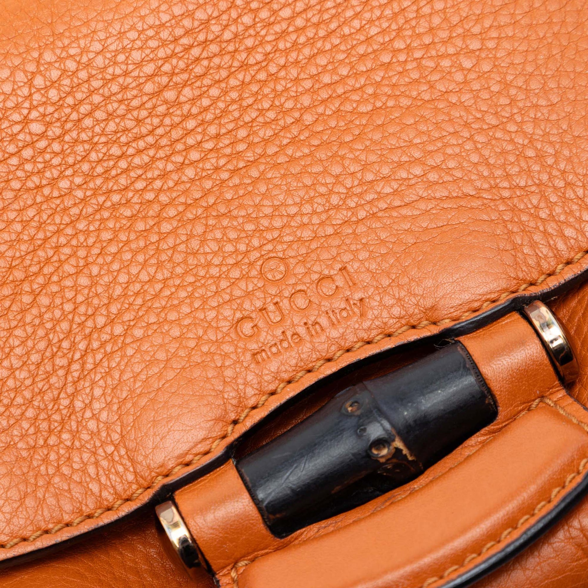 Gucci Small Leather Bamboo Nouveau Fringe Crossbody