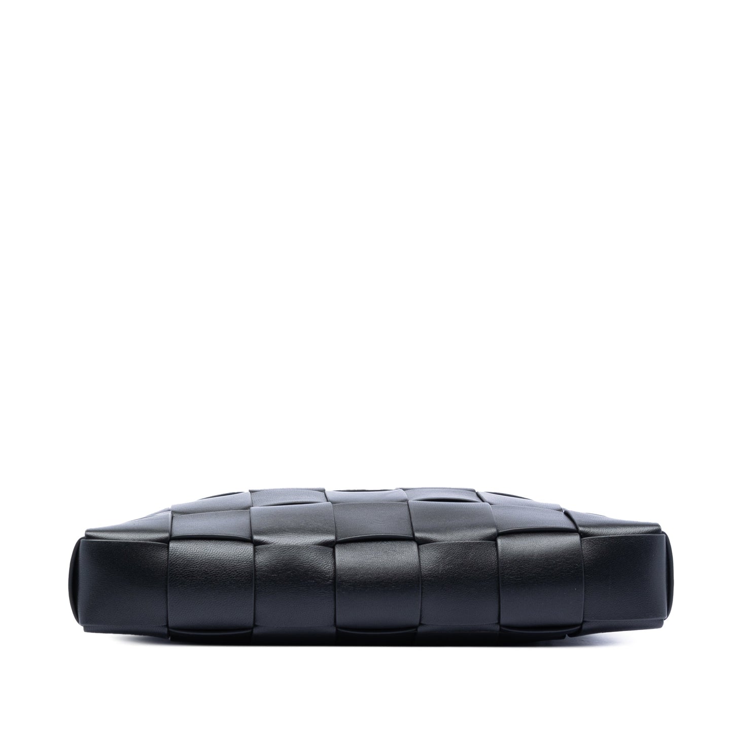 Bottega Veneta Lambskin Maxi Intrecciato The Snap Clutch