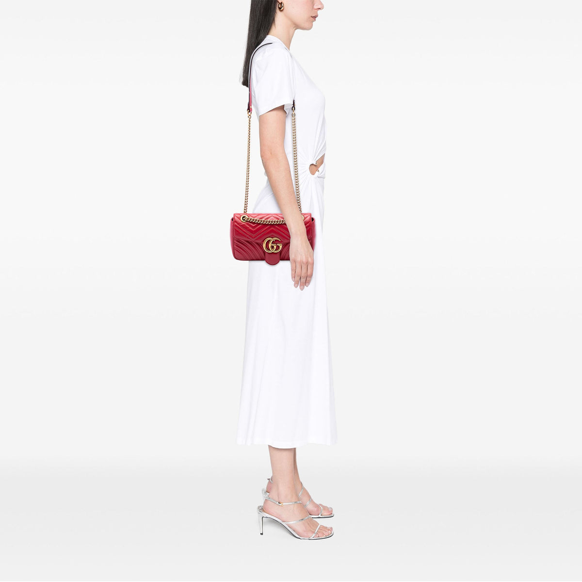 Gucci Medium GG Marmont Matelasse Calfskin Shoulder Bag