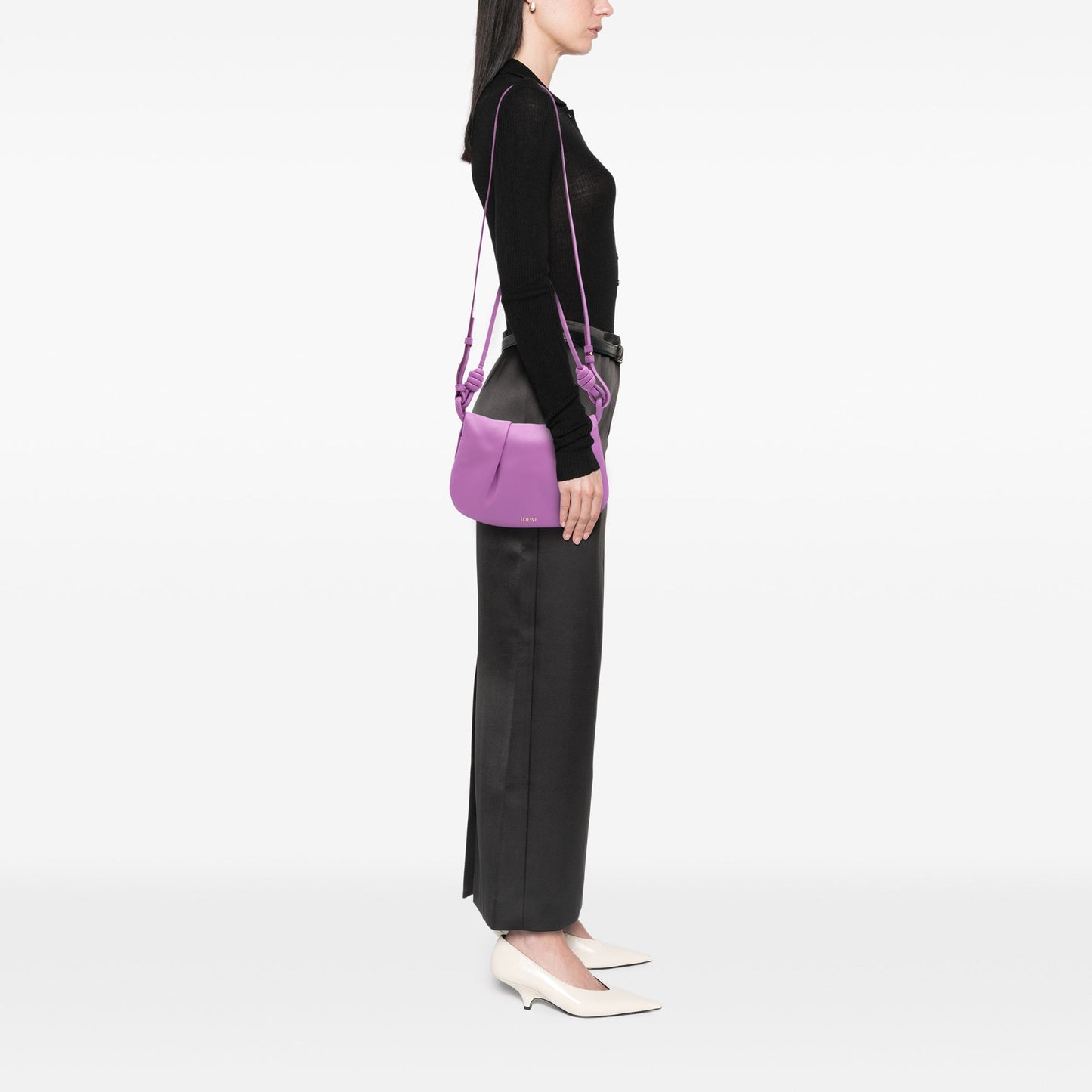 LOEWE Shiny Calfskin Paseo Satchel