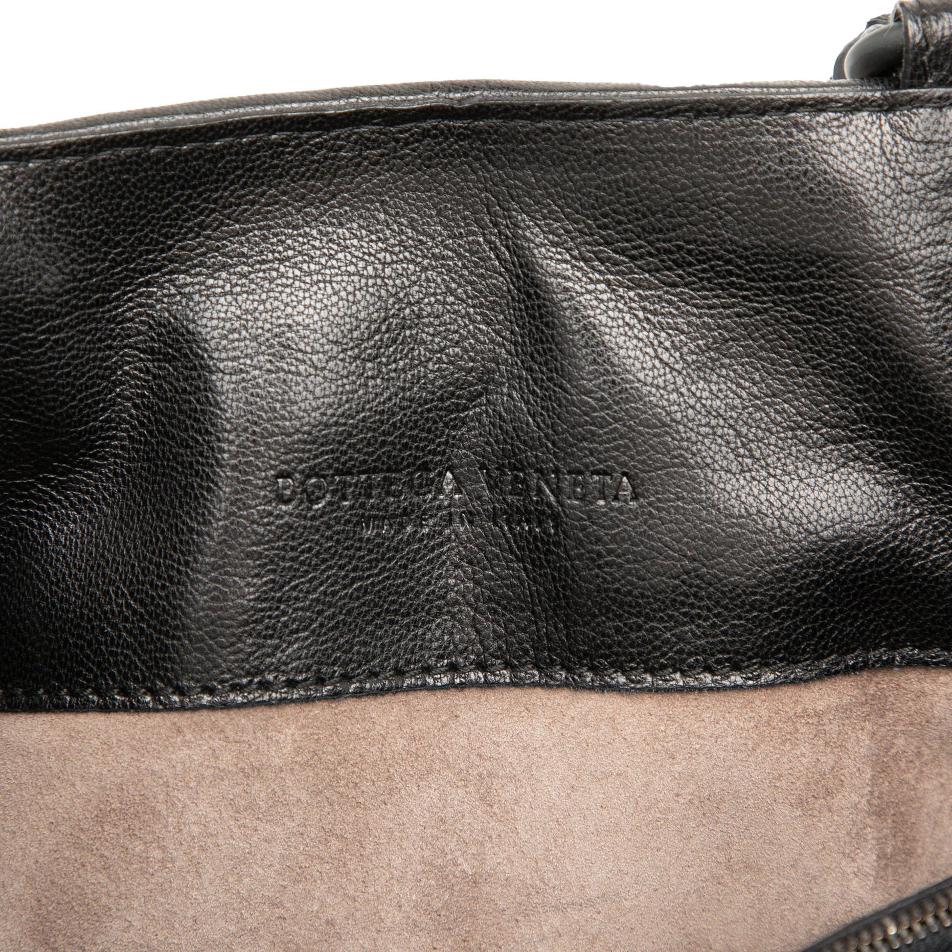 Bottega Veneta Bicolor Nappa Intrecciato Vertical Convertible Satchel