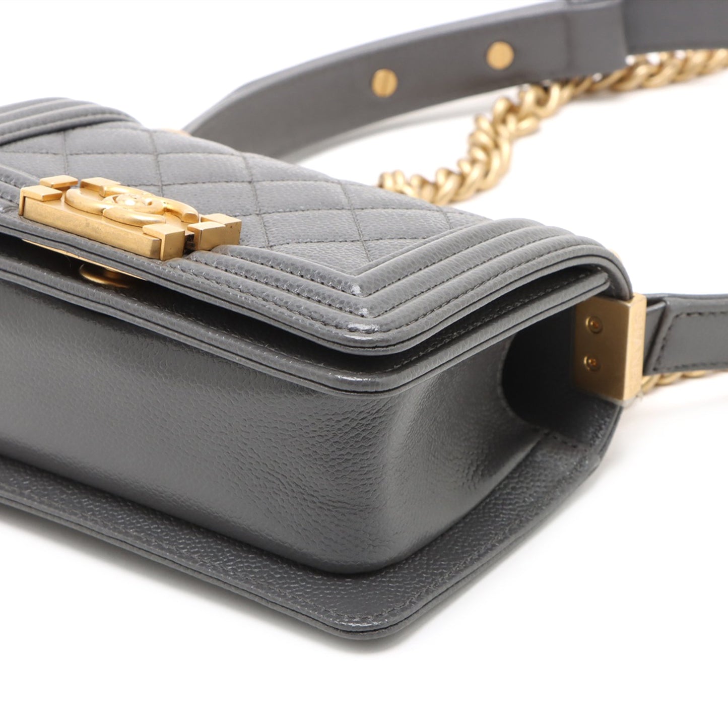 Chanel Mini Quilted Caviar Boy Flap