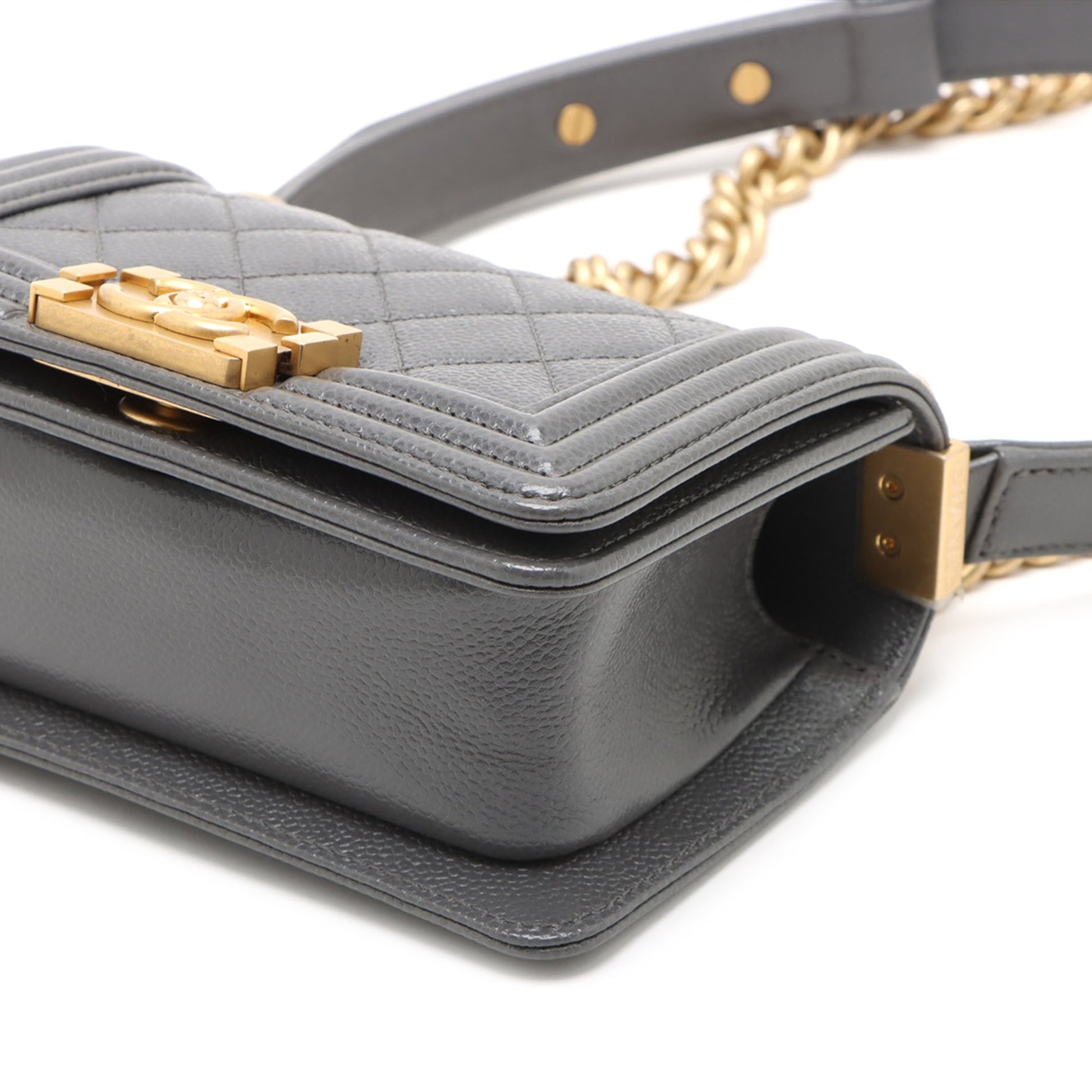 Chanel Mini Quilted Caviar Boy Flap