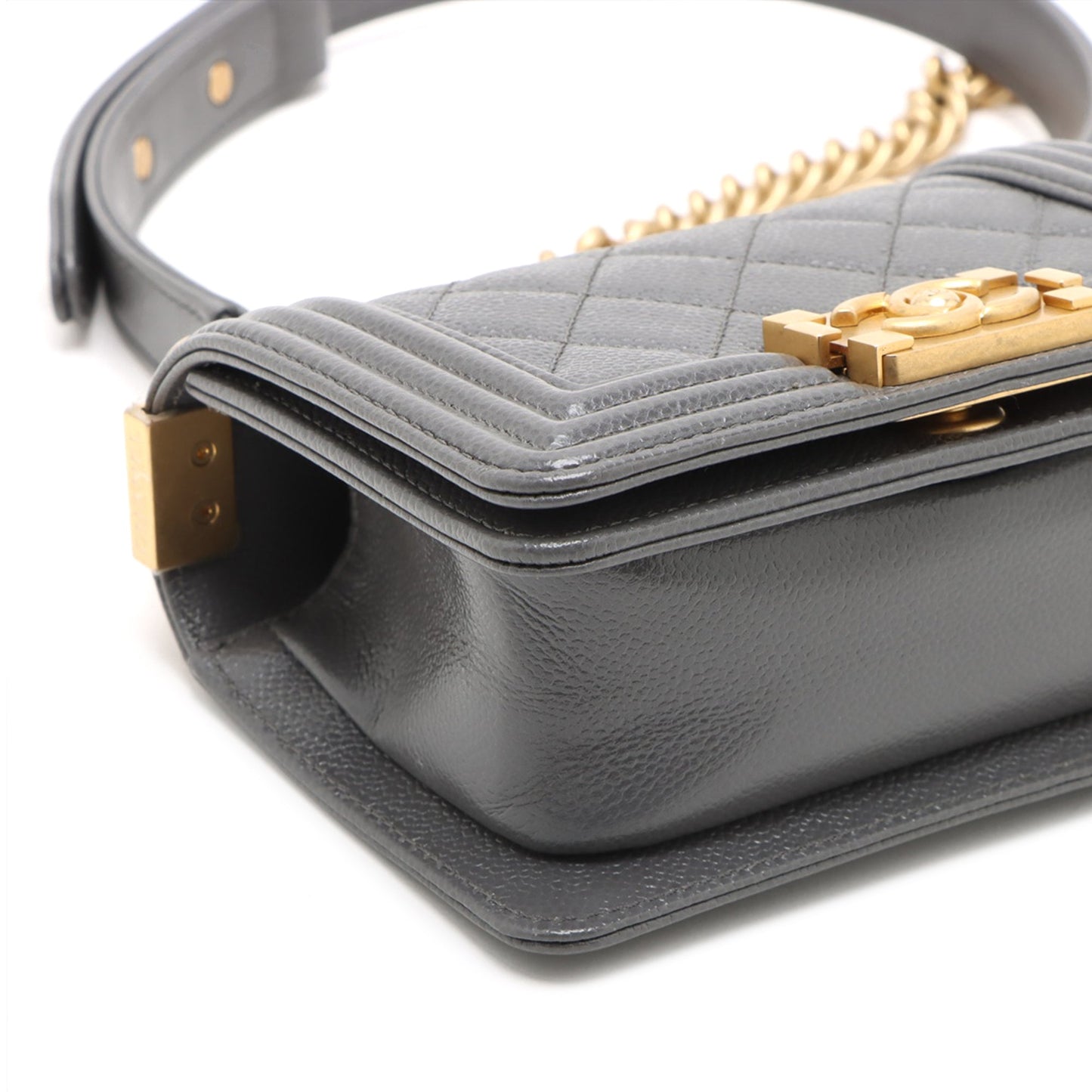 Chanel Mini Quilted Caviar Boy Flap