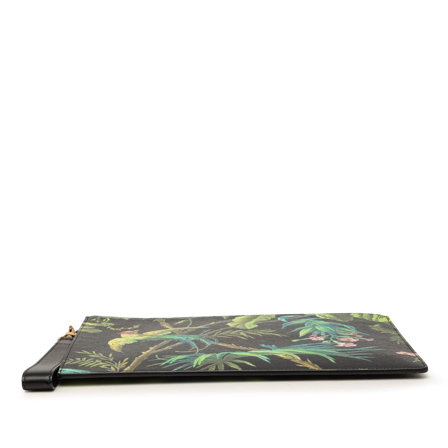 Gucci Calfskin Tropical Print Clutch