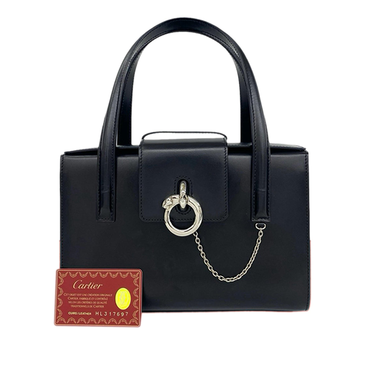 Cartier Leather Panthere Handbag