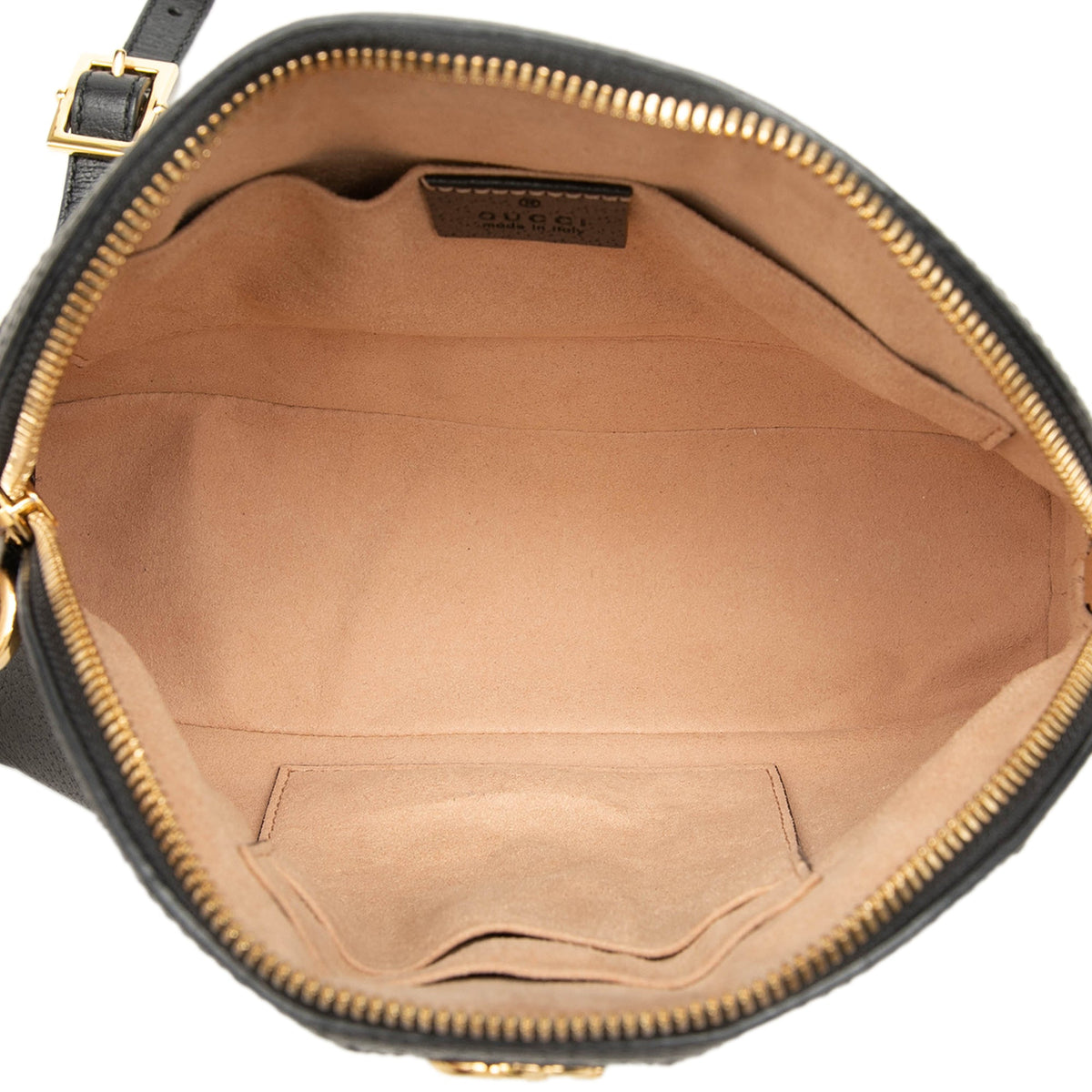 Gucci Small Calfskin Web Ophidia Dome Crossbody — Black