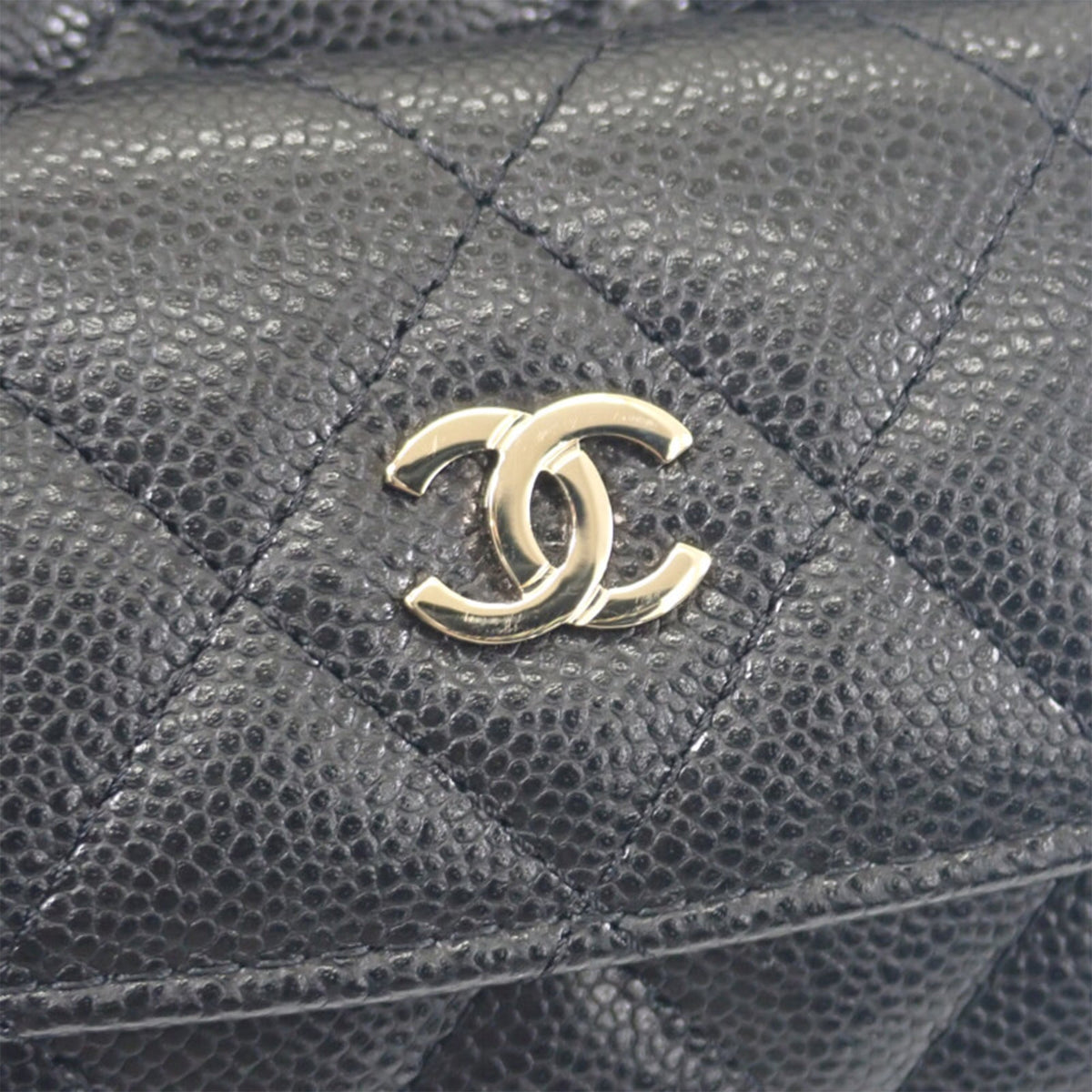 Chanel Mini CC Quilted Caviar Backpack