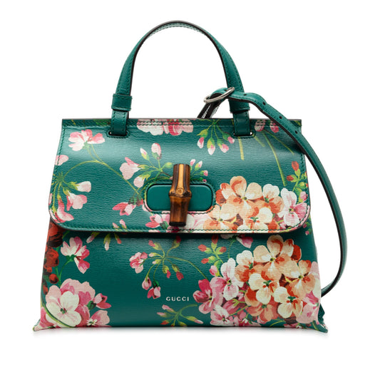 Gucci Small Calfskin Bamboo Daily Blooms Satchel
