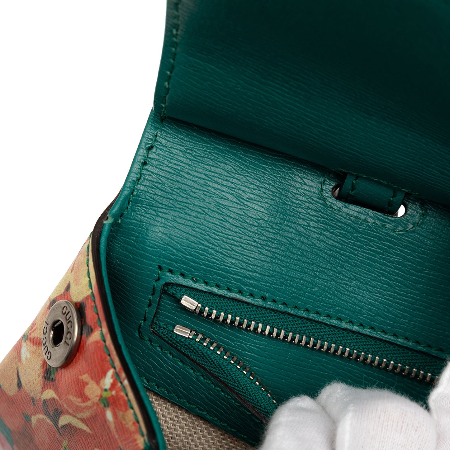 Gucci Small Calfskin Bamboo Daily Blooms Satchel